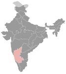 India • |1499/1763| • Nayak of Keladi dynasty: map